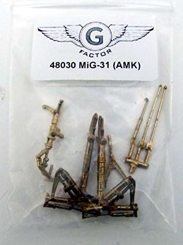 G Factor GFM48030 1:48 MiG-31 Foxhound Landing Gear (for use with The AMK kit) [Model KIT Accessory]