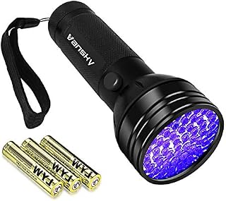 Black Light UV Flashlight, Vansky 2020 Upgraded UV lights 51 LED Blacklight Pet