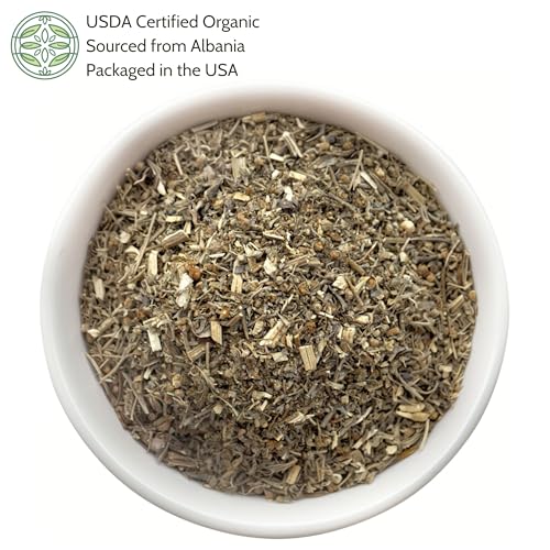 image for Elanen Naturals Organic Wormwood Herb 2 oz. (57g), USDA Certified Orga