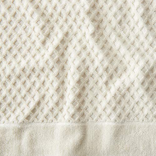 Great Bay Home 100% Cotton Beige Hand Towels | 6 Soft Bathroom Hand Towels | Highly Absorbent, Quick Dry Bath Towels | Grayson Collection (Set Of 6, Diamond Oatmeal) #TOP7