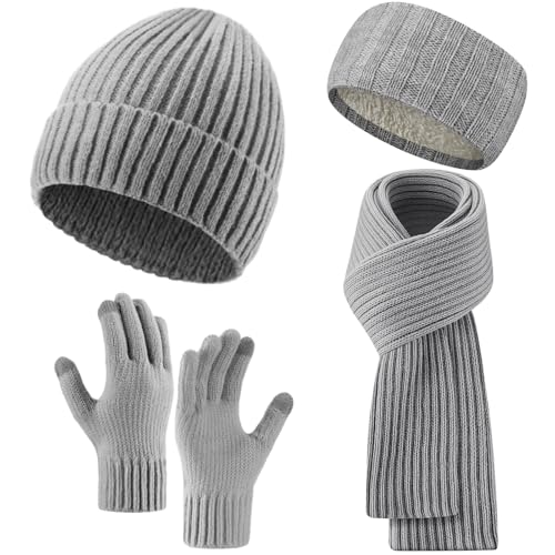 Breathffy Winter Hat Scarf Gloves Set