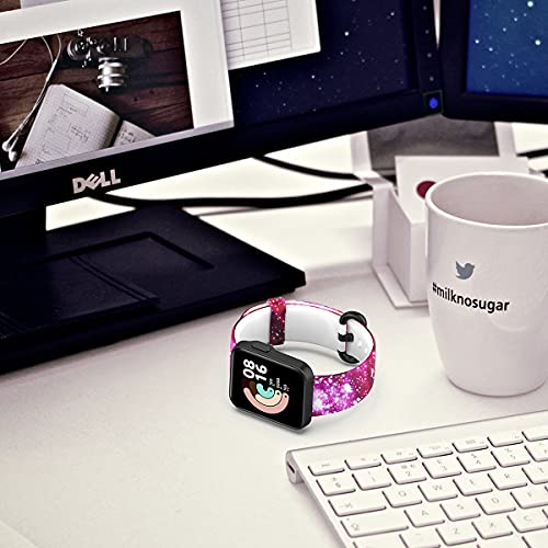 Shieranlee Silikonowy zegarek bnad kompatybilny z Xiaomi Mi Watch Lite/Redmi Watch Lite pasek - Paski do smartwatcha dla mężczyzn kobiet - do Xiaomi Smart Watch bransoletka akcesoria zamienne