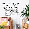 Healifty Welcome Home Removable Wall Decal Sticker Creative Self-Adhesive Wall Decoration for Living Room and Corridor Cartoon Style for Home Accessories #5