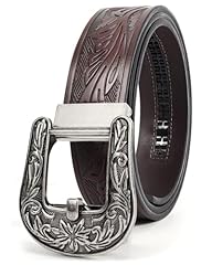 Silver Buckle- Coffee(38mm)