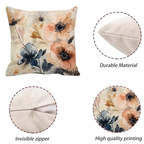 Housse coussin extérieur imperméable rose 30x30 lavable avec zip invisible - 6