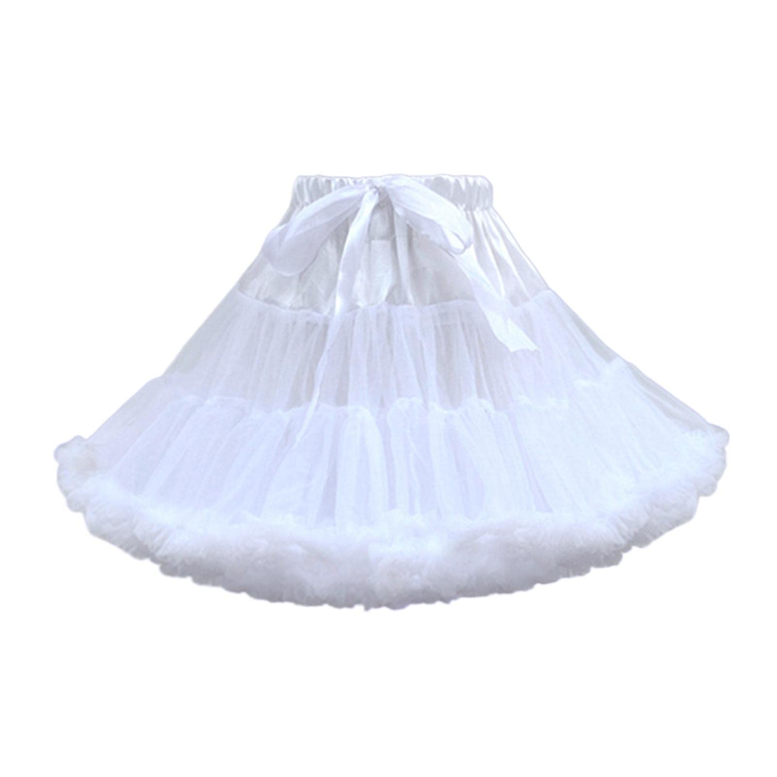 atorse Women's Layered Tulle Petticoat Chiffon Crinoline for Gown Cosplay Costume White|Clothing, Shoes & Accessories|Womens Clothing|Skirts-picture-36