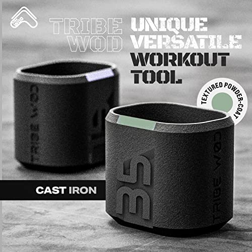 Tribe Wod Elf Hybrid Dumbbells 10-35Lb - Cross-Training Workouts & Muscle Building Hand Weights - Ergonomic And Durable Design - Perfect Weights For Men And Women - Premium Training Workout Equipment #TOP2