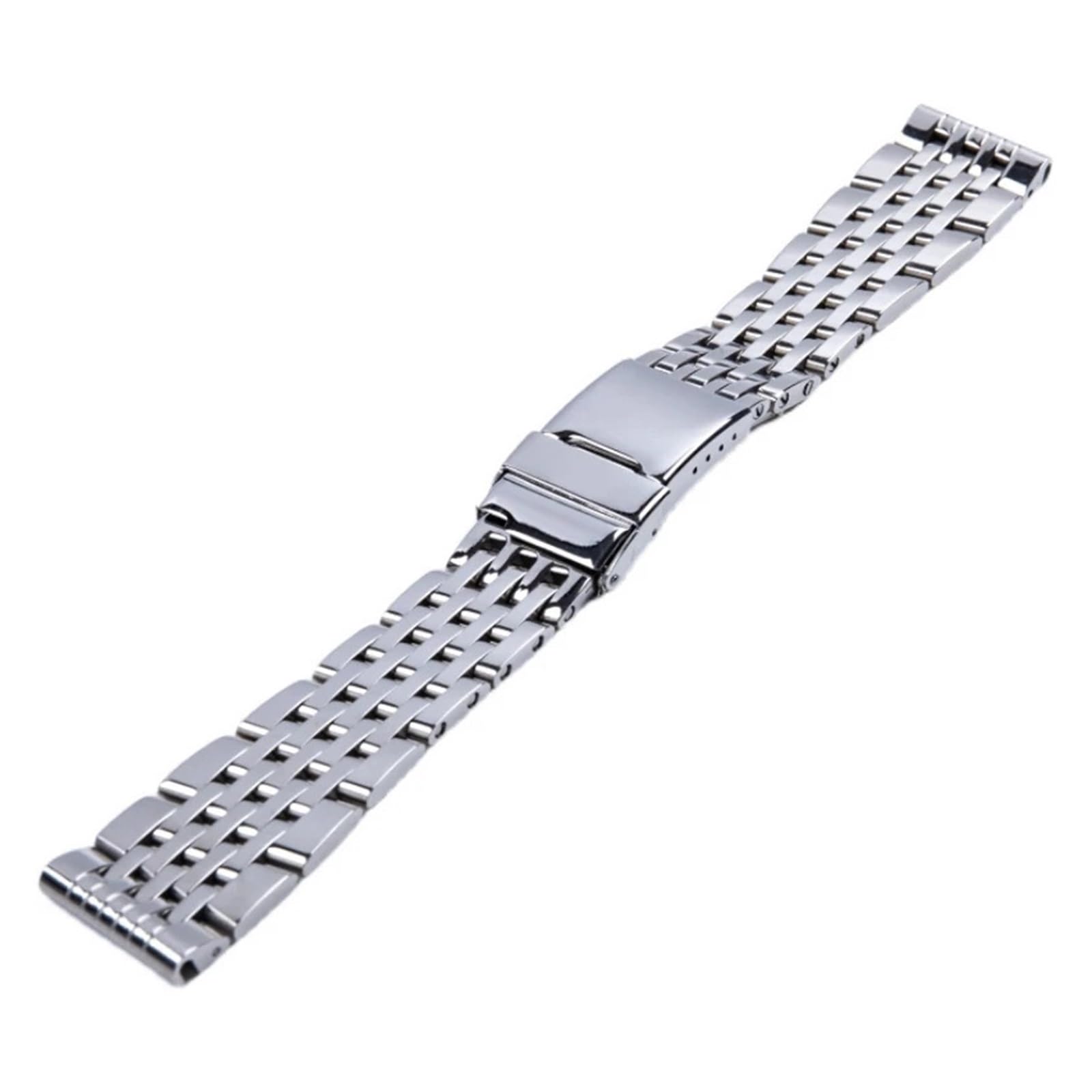 Bande de montre en acier inoxydable anti rupture avec fermoir de securite cache - 7