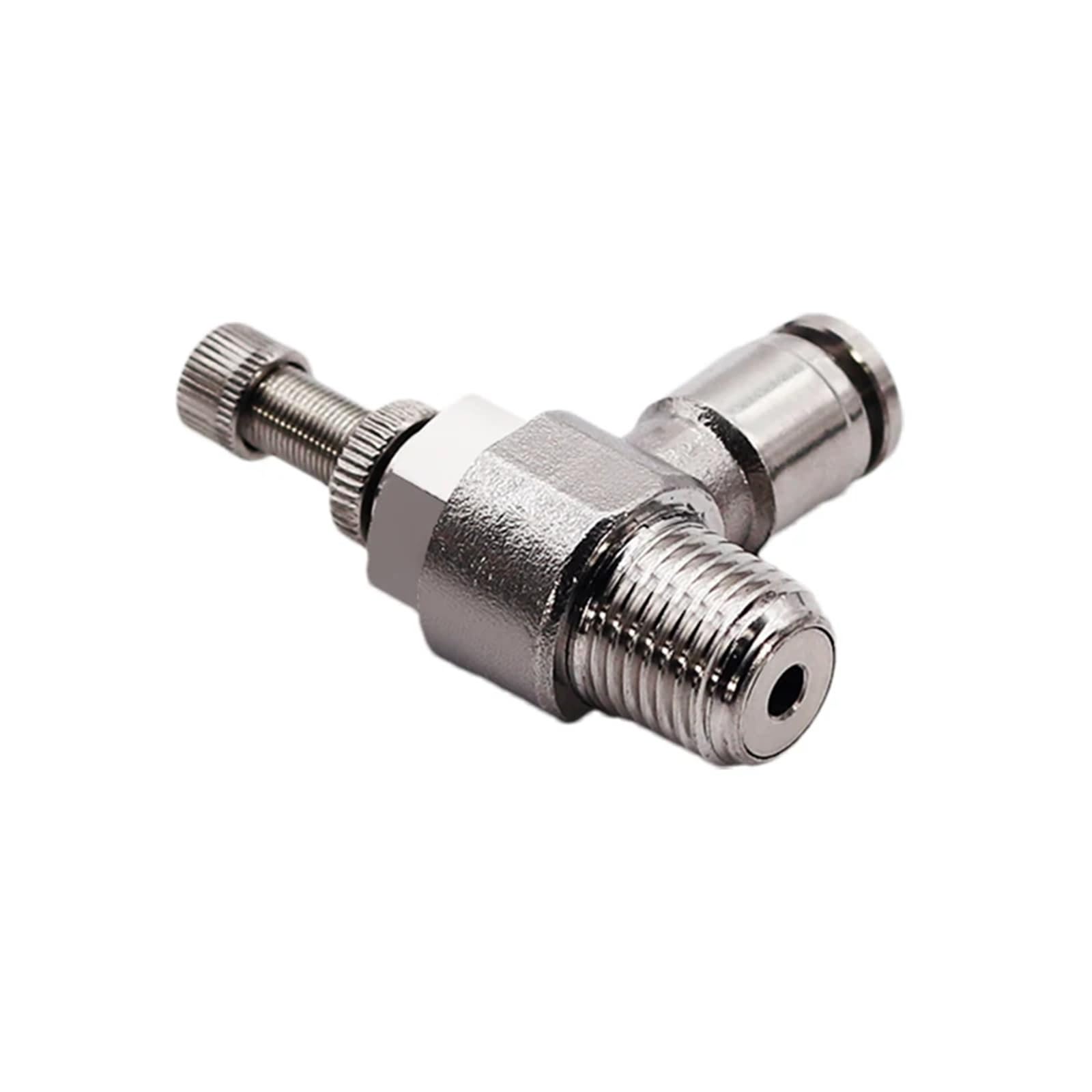 Valvola di regolazione SL 304 in acciaio inossidabile Connettore rapido pneumatico in metallo 4 6 8 mm 1/8 1/4 3/8 Raccordo for tubo flessibile 1 pz(SL6-m5 (6mm-M5))