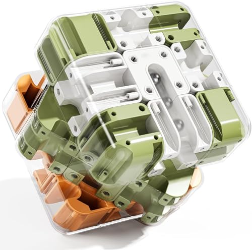 Image of 3D Maze Cube Puzzle Game for Kids & Adults | Large Labyrinth Ball Brain Teaser Toy | Educational Learning Toy for Logical Thinking | Sensory Mind Game | Durable Cube Gift for Boys & Girls