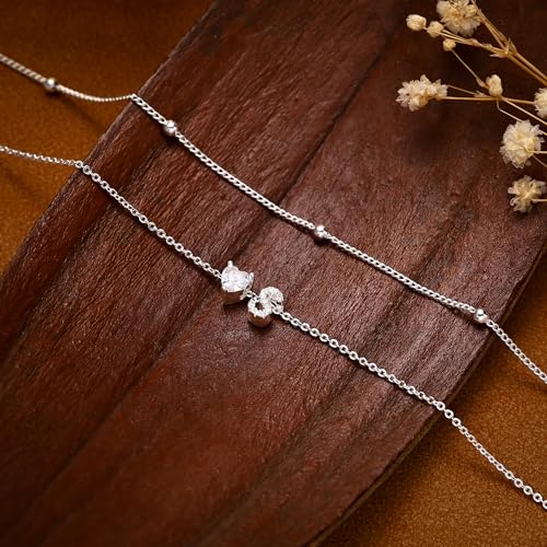 Image of NECOCY Initial Heart Diamond Anklets for Women Waterproof, Non Tarnish 14k Gold Plated Letter Ankle Bracelets Dainty, Summer Beach Bikini Jewelry Gifts for Women