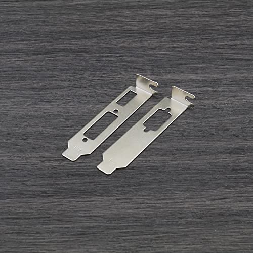 4 piezas soporte bajo perfil para tarjeta gráfica HDMI DVI VGA miniatura 7