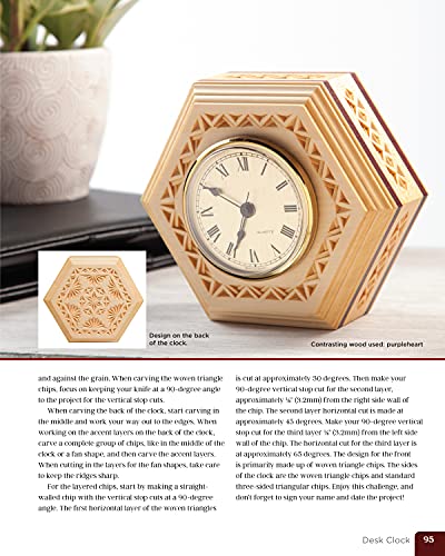 Chip Carving Starter Guide: Learn to Chip Carve with 24 Skill-Building Projects (Fox Chapel Publishing) Beginner-Friendly Step-by-Step with Full-Size Patterns that Start Simply, then Slowly Progress - Image 7