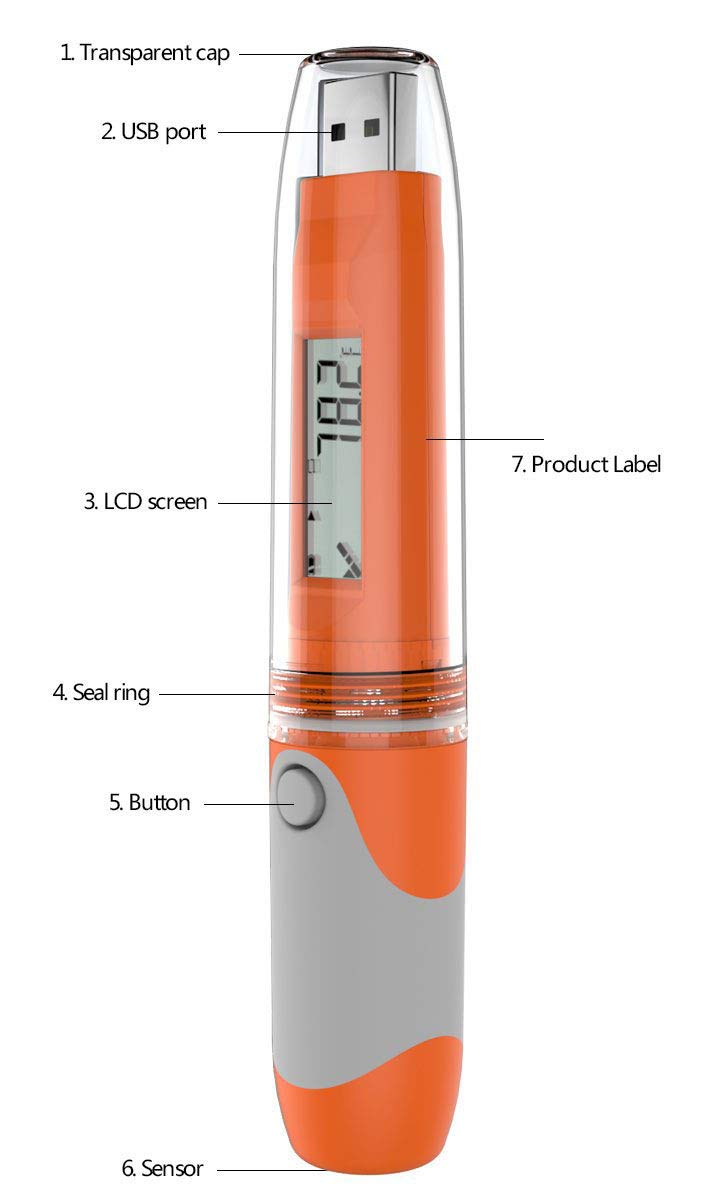 Buy 2 get 3 Elitech RC-51 Digital Temperature Data Logger USB Reusable 32000 Points - 10 Pack