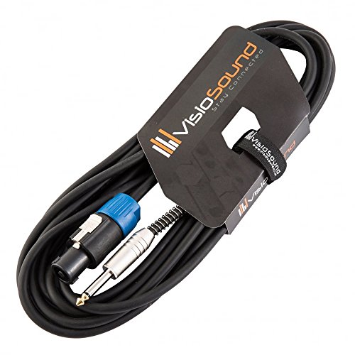 Cable Speakon Macho a Jack 6.35mm Rean Neutrik de 6 Metros para Altavoz y Amplificador PA