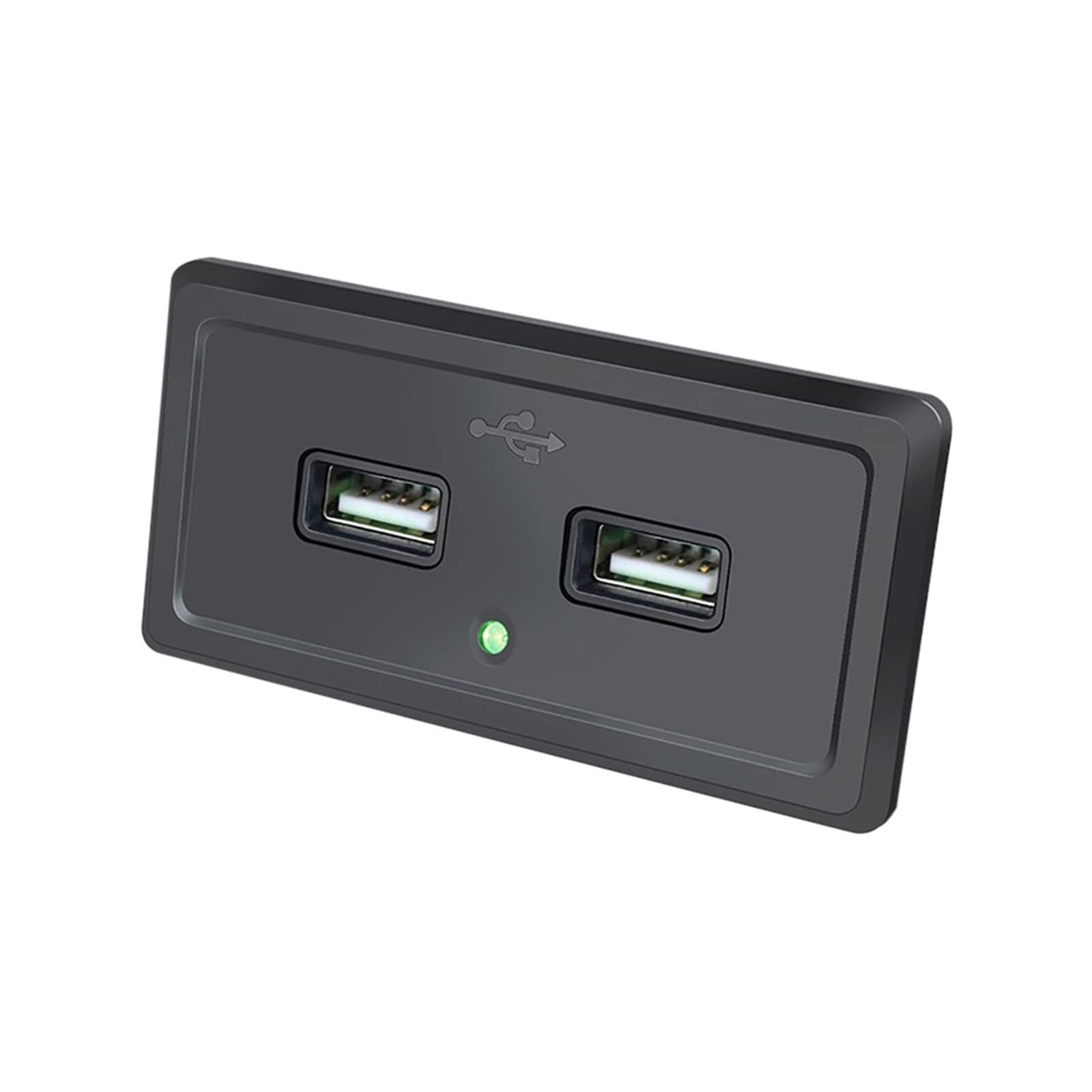 Camper Modification Charger DC5V/3.1A 12V Dual USB Ports Charge Socket Accessories for RV Motorhome Camping Caravan Bus Marine(Groen)