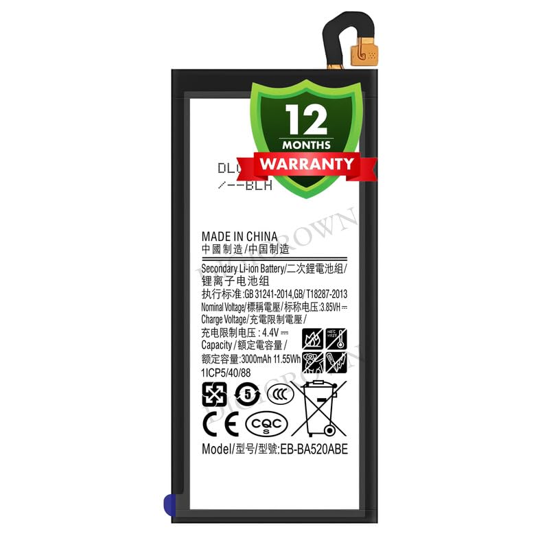 Image of Original EB-BA520ABE Battery Compatible for Samsung Galaxy A5 (2017) (SM-A520F) - (3000mAh) - 1 Year Warranty DF7