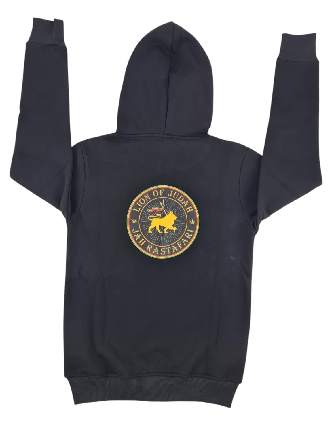 Time Is Money Urban Designer Rastafari Rasta Lion Of Judah Graphic Print Cotton Fleece Tuta da uomo, Nero, Antracite, Nero , S