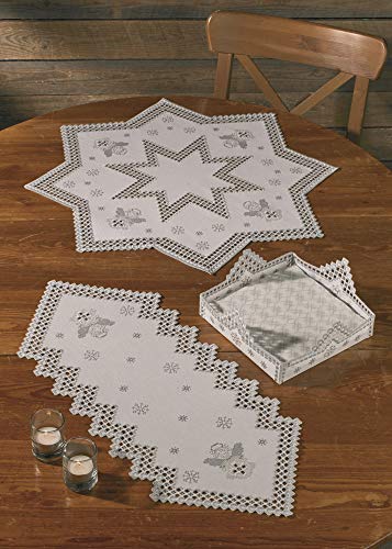 Nappe à broder Hardanger Permin ouvrage d art textile haut de gamme - 2