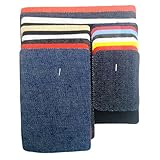 Healifty Toppe in Denim Fai da Te 18 Pezzi per Riparare Indumenti, Applique per Abbigliamento e Materiale la Riparazione, Toppe per Borse, Zaini e Jeans, per Cucito Artigianale