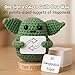 Handmade Baby Yoda Positive Crochet with 30 Fun Affirmations | Star Wars Gifts | Funny Friendship Gift for Women Men | Small Birthday Gifts for Women | Starwars Present Idea for Friends, BFF, Coworker