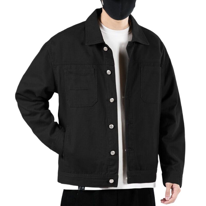 Summer denim jacket men's clothing spring and fall work casual jacket