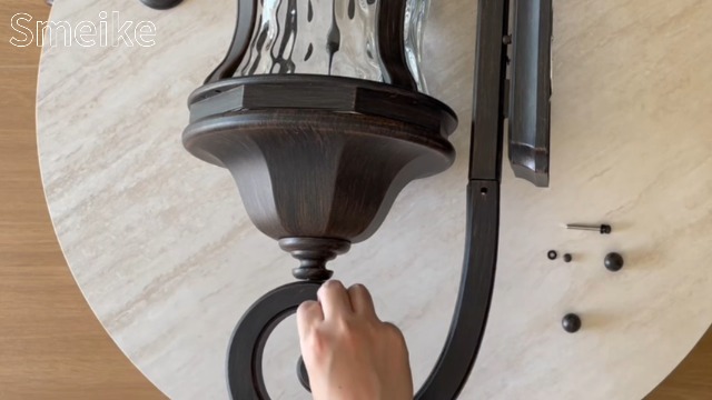 Image of Black Exterior Wall Sconces, 28 inch H Large Outdoor Wall Light Fixtures