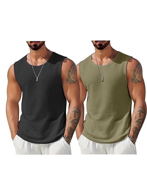trillion Sleeveless Tshirt for Men | Tank Top for Men's | Vest for Man Pack of 2-picture-15