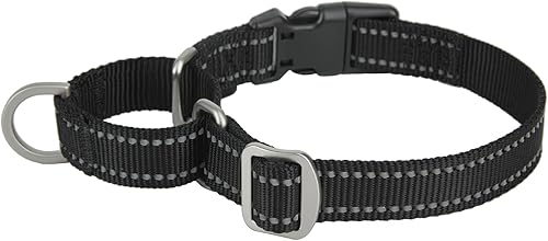 Miniatura 4 de Ewinoom Martingale Collar para perros, con cierre de liberación rápida, collares ajustables sin tirones para perros machos y hembras (M, flamenco)