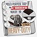 (2 Pack) 10x12 Heavy Duty Waterproof Tarp - Metal Grommets Every 18 Inches - Emergency Rain Shelter, Outdoor Cover and Camping Use - (10 Mil) (Silver and Brown) (10 Foot. x 12 Foot)