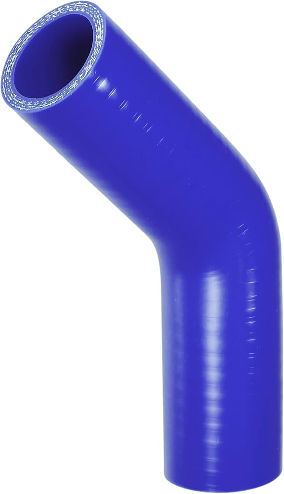 Tuyau Silicone 90° Pour Refroidissement Voiture - Diamètre Intérieur 51 Mm, Bleu | Universel, Résistant -60°C à 300°C