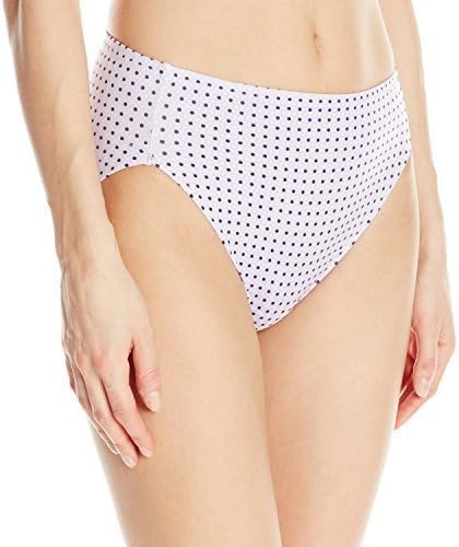 Warner's Women's No Wedgies No Worries Hi Cut Brief Panty