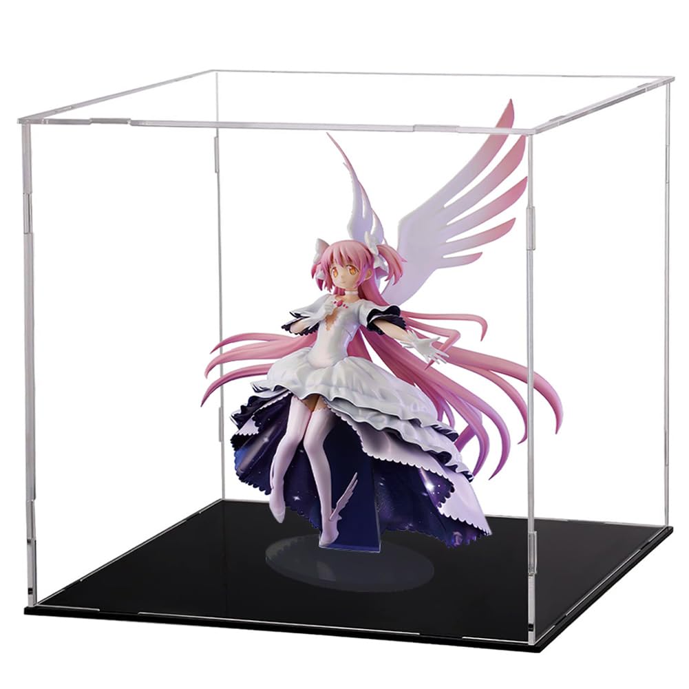 Acrylic Display Case with KanameMadoka Figure Statue 20CM KanameMadoka Models with Wings Edition Collectible Desktop Decoration