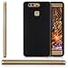 Produktbild Saxonia Hülle kompatibel mit Huawei P8 Lite (2015) Silikon Cover Schutzhülle [Ultra Hybrid] Schwarz-Gold