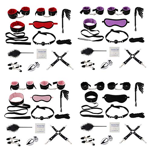 N\A Kit ajustável de couro com 12 peças para festas à noite, casais, roupa de bricolagem, equipamen