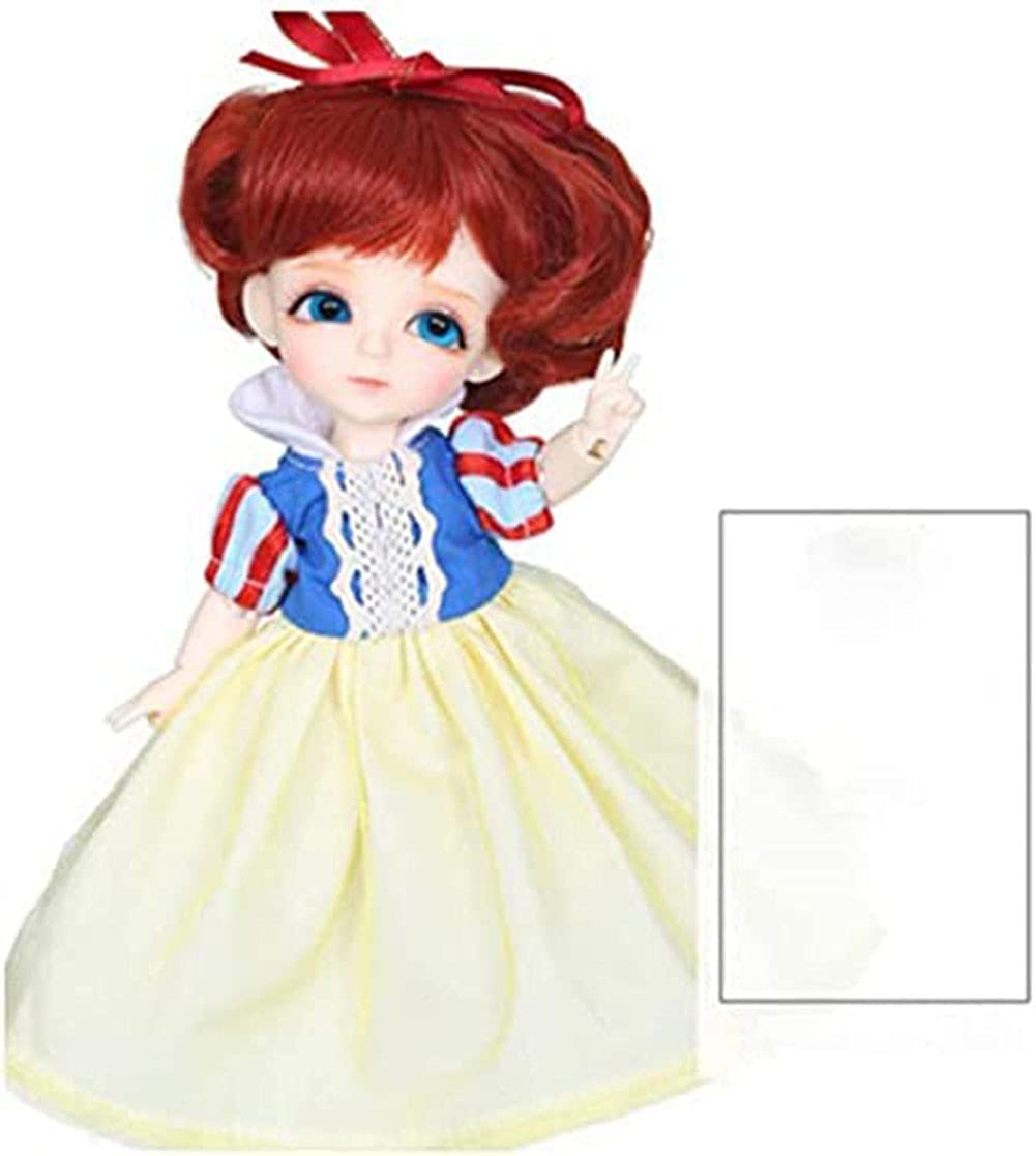 16cm Ball Jointed Dolls 1/8 BJD Doll Mini Customized SD Doll Full Set of Clothes Wig Makeup Accessor