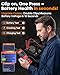 Yakry OBD2 Scanner with Battery Tester: 2-in-1 Design 1S Read & Clear Check Engine Codes for Auto Diagnostic - Fit 99.8% Vehicle Test Charging System & 12V Battery for 1996+ Cars 3 Min Quick Setup