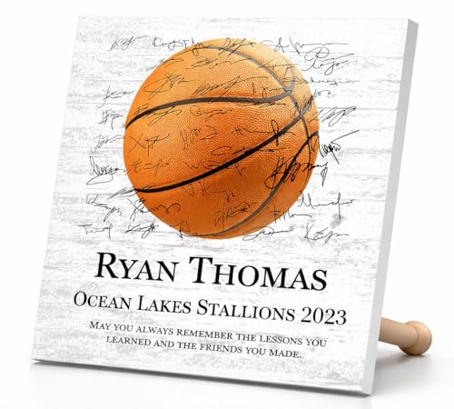 Broad Bay Basketball Recognition Award Trophy or Coach Gift Plaque