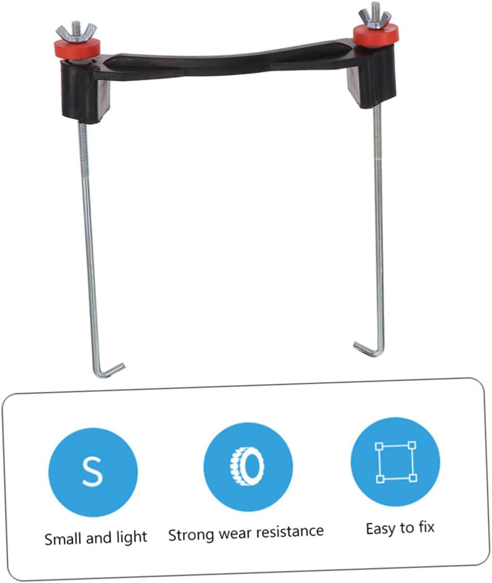 STOBAZA 2sets Car Battery Hold Down Brackets Battery Tie Down Bracket Resilient Rubber Mounts