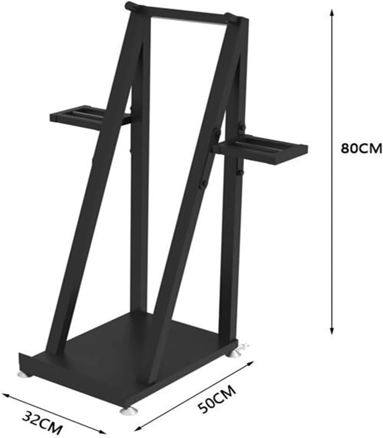 Free Standing,Snowboard Rack, Metal Snowboard Storage Rack Skis Stand Parking Home Shed and Garage Organization System Snow Ski Holder(Blac-a)