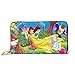Produktbild Märchen Beauty Beast Brieftasche, RFID-Blockierung Echtes Leder Zip-Around Brieftaschen Geldbörse Reisetasche um Kartenhalter Organizer Clutch Bag