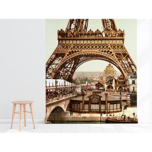 Fotomurale Torre Eiffel 208x146 cm decora paredes sin pegamento con vinilo autoadhesivo Magic-Stick 5