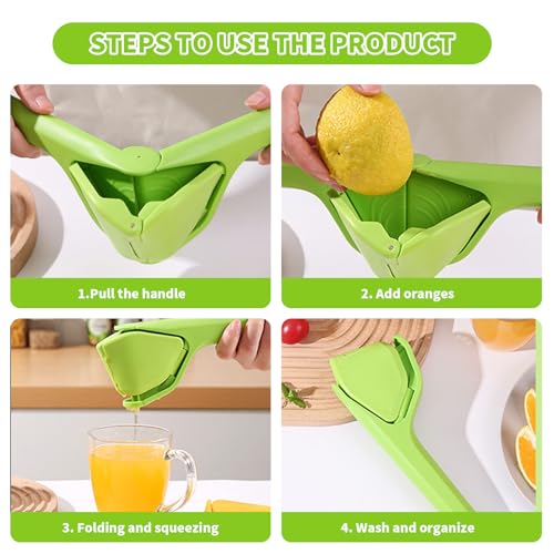 3 Pièces Presse Citron Manuel Kit, Presse Orange Manuel Presse Agrumes Manuel, Presse Citron Manuel Fruit Lemon Squeezer pour Utilisation Dans Cuisines les Restaurants Bars – Image 6