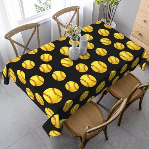 Nappe couverture de table mariage softball jaune noire repas