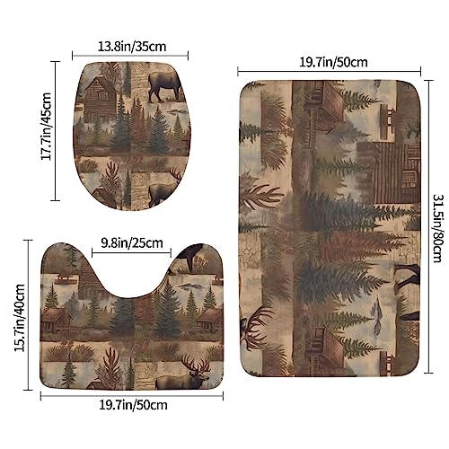 Tapis de bain rustique élan pour créer une ambiance chalet cocooning