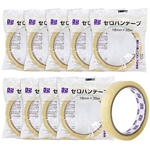 Amazon | 共和 セロハンテープ 大巻 10巻 18mm幅×35m巻 B2-T1835_10