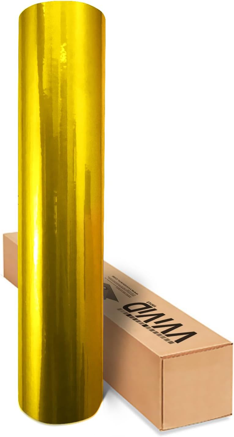 VViViD XPO Gloss Metallic Gold Vinyl Car Wrap Film (3ft x 5ft)