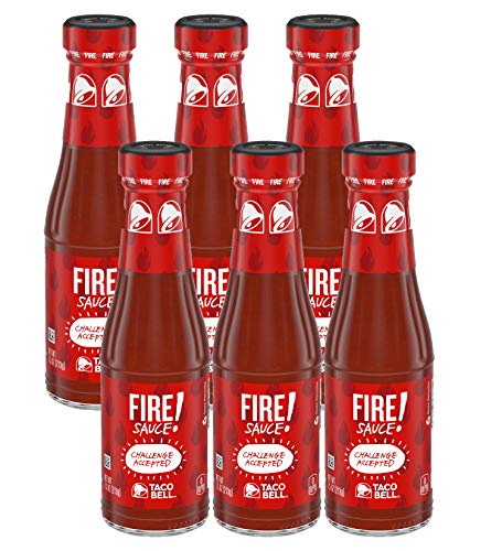 Taco Bell Sauce,fire, 7.5 Ounce, (Pack of 6)