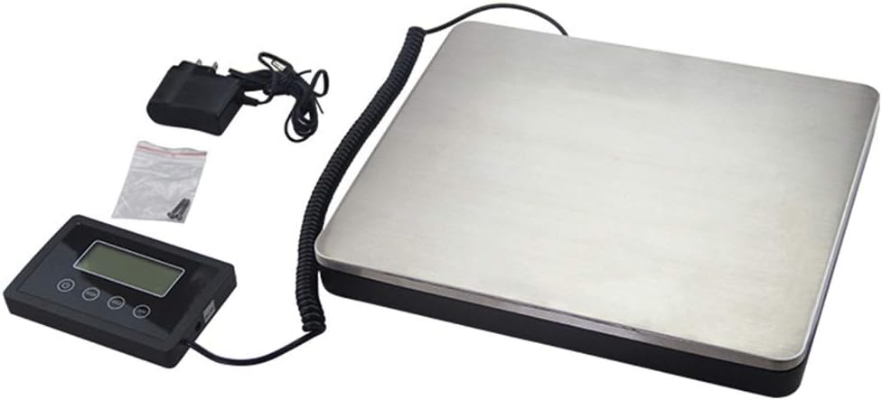 180kg/100g Heavy Duty Digital Shipping Parcel Scales Multi-Purpose Weighing Scales Large Stainless Steel Weighing Platform Luggage Scales