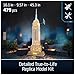 4D Build, Architect Series Empire State Building 3D Model Kit with LED Lights, Desk Décor, Adult Puzzles, Building Toys, 3D Puzzles for Adults & Teens, 479 Pieces, for Ages 12 & Up